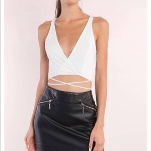 White tie crop top